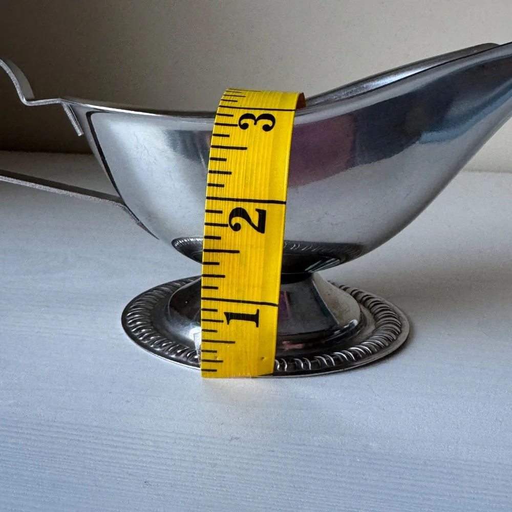 Vintage Vollrath Gravy Boat 47578 Stainless Steel Pedestal Classic Formal Dinner - Picture 12 of 12